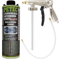 PETEC Steinschlag- & Unterbodenschutz schwarz, 1L +...