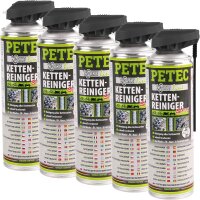 5x PETEC Kettenreinigerspray 500ml