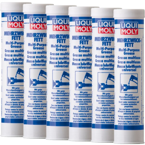6x LIQUI MOLY Mehrzweckfett, 400g