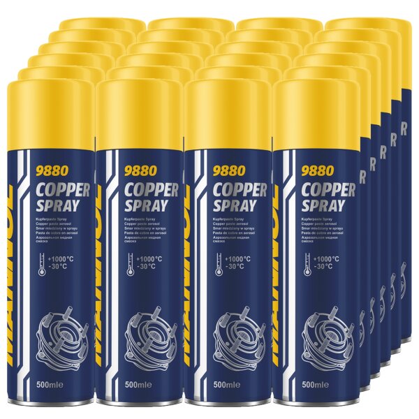 24x MANNOL Kupferpaste Spray, 500 ml