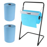 TECPO Bodenständer für Putztuchrollen + 2...