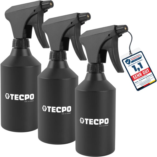3x TECPO HDPE Handsprüher für Bremsenreiniger 500 ml