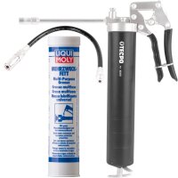 TECPO Einhand-Fettpresse + Panzerschlauch + LIQUI MOLY...