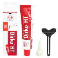5x ELRING Dichtmasse Dichtstoff Dirko HT, rot, 70 ml