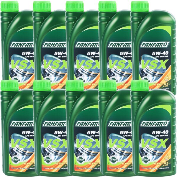 FANFARO VSX 5W-40, 10x1L