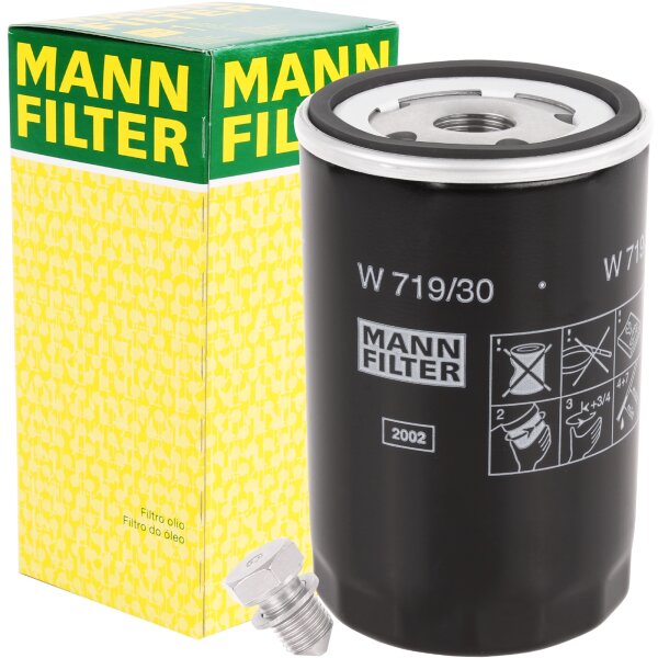 MANN-FILTER Ölfilter für VAG + Schraube