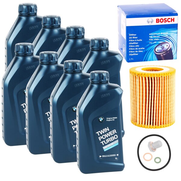 Bosch Ölfilter1457429269 + 8L BMW 5W-30 Motoröl Twin Power Turbo Longlife-04