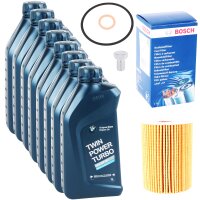 Bosch Ölfilter Satz + 8L OE BMW Motoröl 5W30