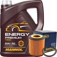 SCT Filter, Ölfilter + Mannol Energy Premium 5W-30,...