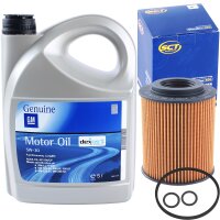 Filter, Ölfilter + OPEL GM 5W-30 dexos2 Motoröl...
