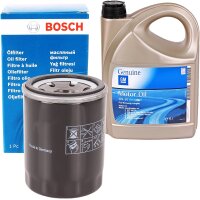 Bosch Ölfilter + OPEL GM 5W-30 dexos2 Motoröl 5...