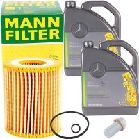 Mann-Filter Ölfilter + Mercedes 5W-30 Motoröl,...