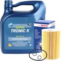 Bosch Ölfilter  + Aral Super Tronic 5W-30, 5 Liter