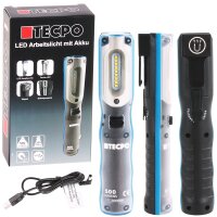 BGS 2292 Steckschlüssel Satz 1/4 3/8 1/2 Zoll mit TECPO Akku Werkstattlampe, 500 Lumen