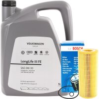 Bosch Ölfilter + VAG Original 0W-30 Motoröl...
