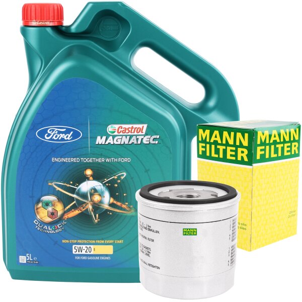 Mann-Filter Ölfilter + Castrol Magnatec Professional E 5W-20, 5L