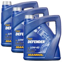 MANNOL Defender 10W-40 Motoröl API SL/CF 3x4 Liter