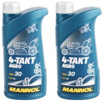 2x MANNOL 4-TAKT AGRO SAE 30, 1L