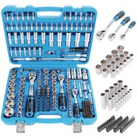 Steckschlüsselsatz, 192-tlg., Pro Torque® + LED Werkstattleuchte + Universalpapier auf Rolle