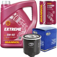 SCT Ölfilter + MANNOL Extreme 5W-40 + Motor Flush