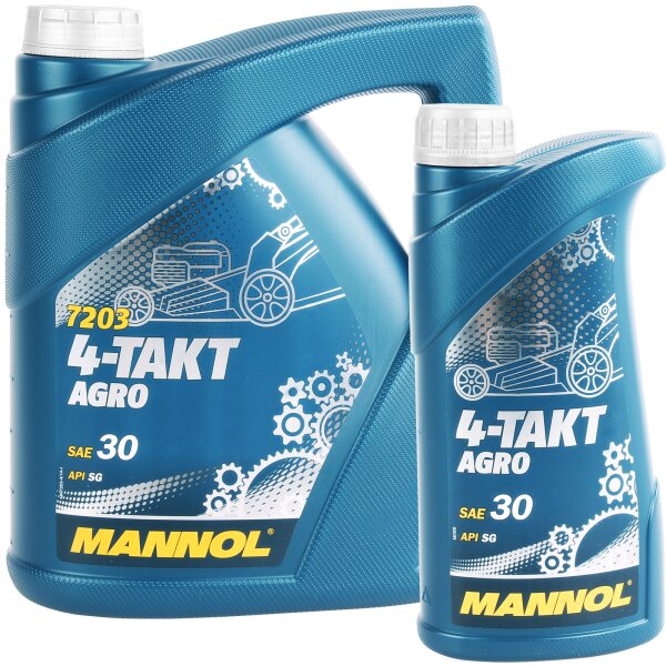 MANNOL 4-TAKT AGRO SAE 30, 4L + 1 L
