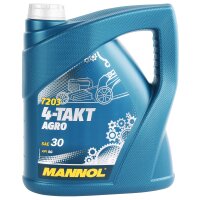 MANNOL 4-TAKT AGRO SAE 30, 4L + 1 L