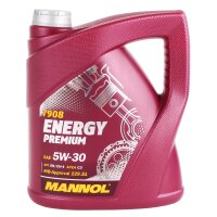 Mann-Filter Ölfilter + Mannol Energy Premium 5W-30, 6 Liter