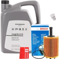 Bosch Ölfilter + OE VAG 0W-30, 5L