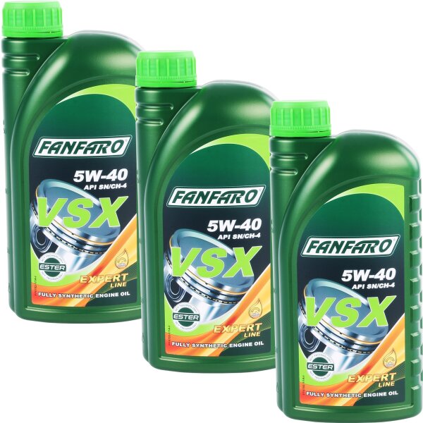 FANFARO VSX 5W-40, 3x1L