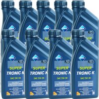 9x ARAL Super Tronic K Motoröl 5W-30, VW 504.00...