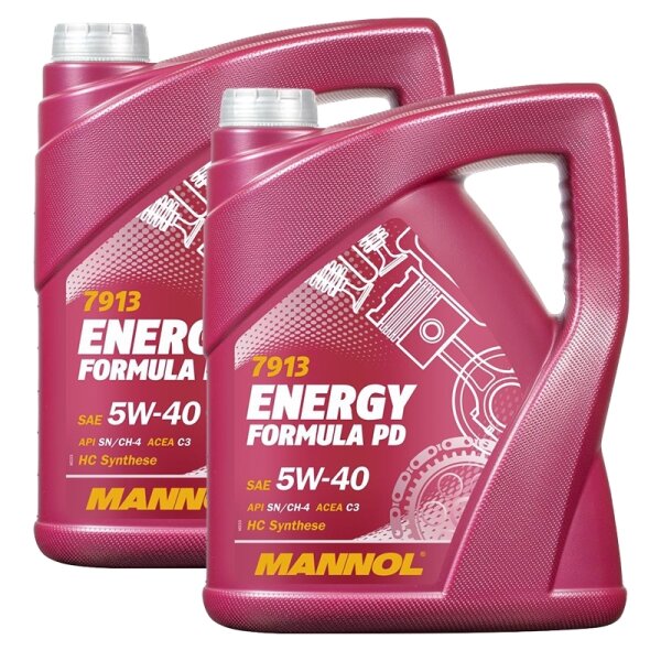 2x MANNOL 5W-40 ENERGY FORMULA PD, 5L