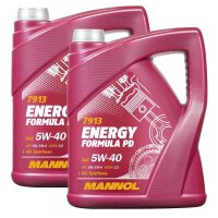 2x MANNOL 5W-40 ENERGY FORMULA PD, 5L
