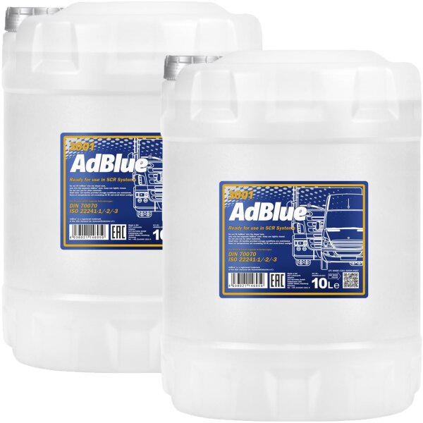 2x MANNOL ready-to-use AdBlue®, 10L