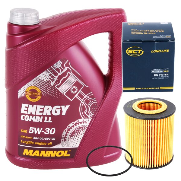 Mannol Motoröl 5W-30 Energy Combi LL + Ölfilter