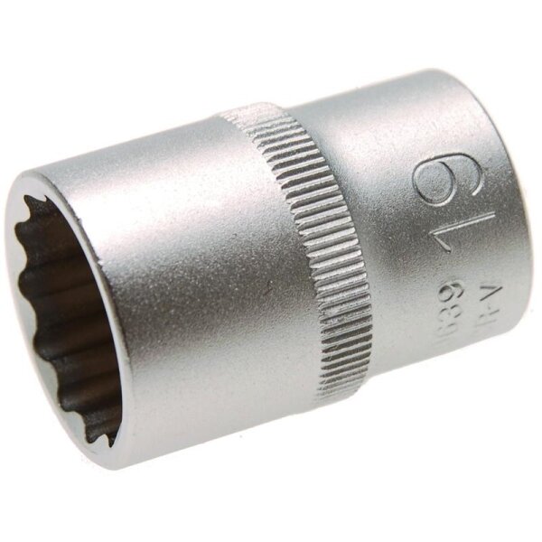BGS Steckschlüssel-Einsatz 12-kant, 12,5 (1/2), 19 mm