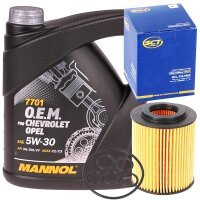 Filter, Ölfilter + Mannol 5W-30 7701 O.E.M. für...