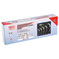 BGS Starter- und Blockschlüssel-Satz | Zollgrößen | SW 1/4" - 7/8" | 5-tlg.