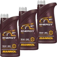 3x MANNOL 5W-30 ENERGY, 1L