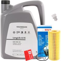 BOSCH Ölfilter + VAG Original 0W-30 Motoröl...