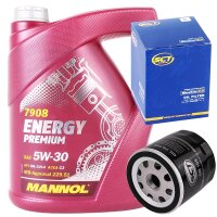 SCT Germany Ölfilter + Mannol Energy Premium 5W-30,...