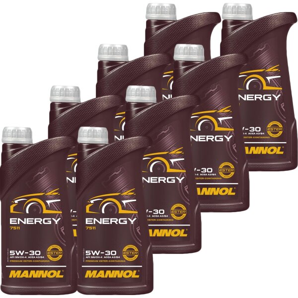 8x MANNOL 5W-30 ENERGY, 1L