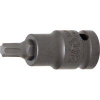 BGS Kraft-Bit-Einsatz | Länge 55 mm | Antrieb Innenvierkant 12,5 mm (1/2") | T-Profil (für Torx) T45