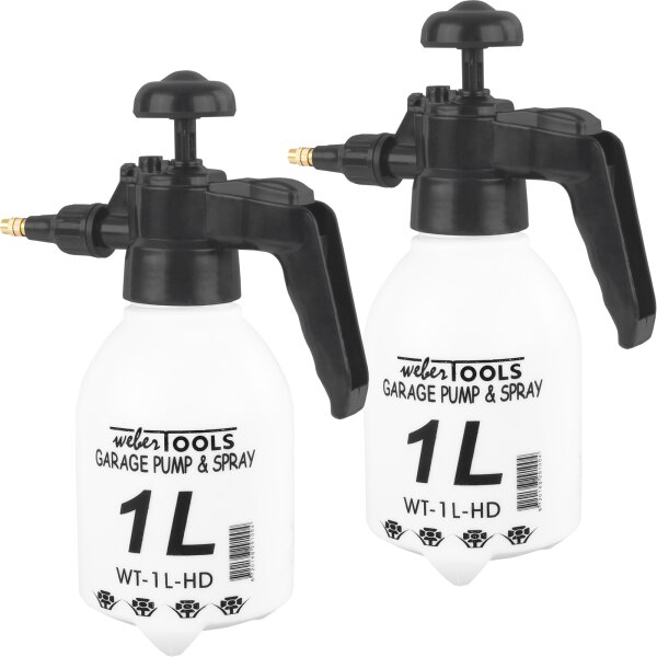 2x WEBER TOOLS Pumpsprühflasche | 1,0 l