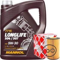 FEBI BILSTEIN Ölfilter + Schraube + MANNOL 7715...