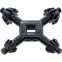 BGS DIY Bohrfutter-Kreuzschlüssel | universal | Ø 4/5,5/6/7mm