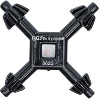 BGS DIY Bohrfutter-Kreuzschlüssel | universal | Ø 4/5,5/6/7mm