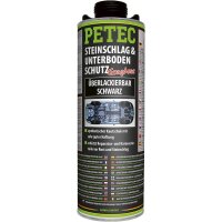PETEC Steinschlag- & Unterbodenschutz schwarz, 6L + TECPO Druckluft-Unterbodenschutz-Pistole