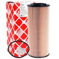 FEBI BILSTEIN Ölfilter + MANNOL Energy Combi LL 5W-30, 6 Liter