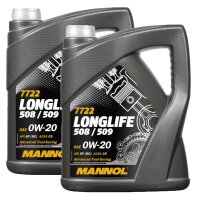 2x MANNOL Longlife 508/509 0W-20, 5L