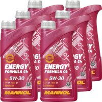 6x MANNOL Energy Formula C4 5W-30, 1L